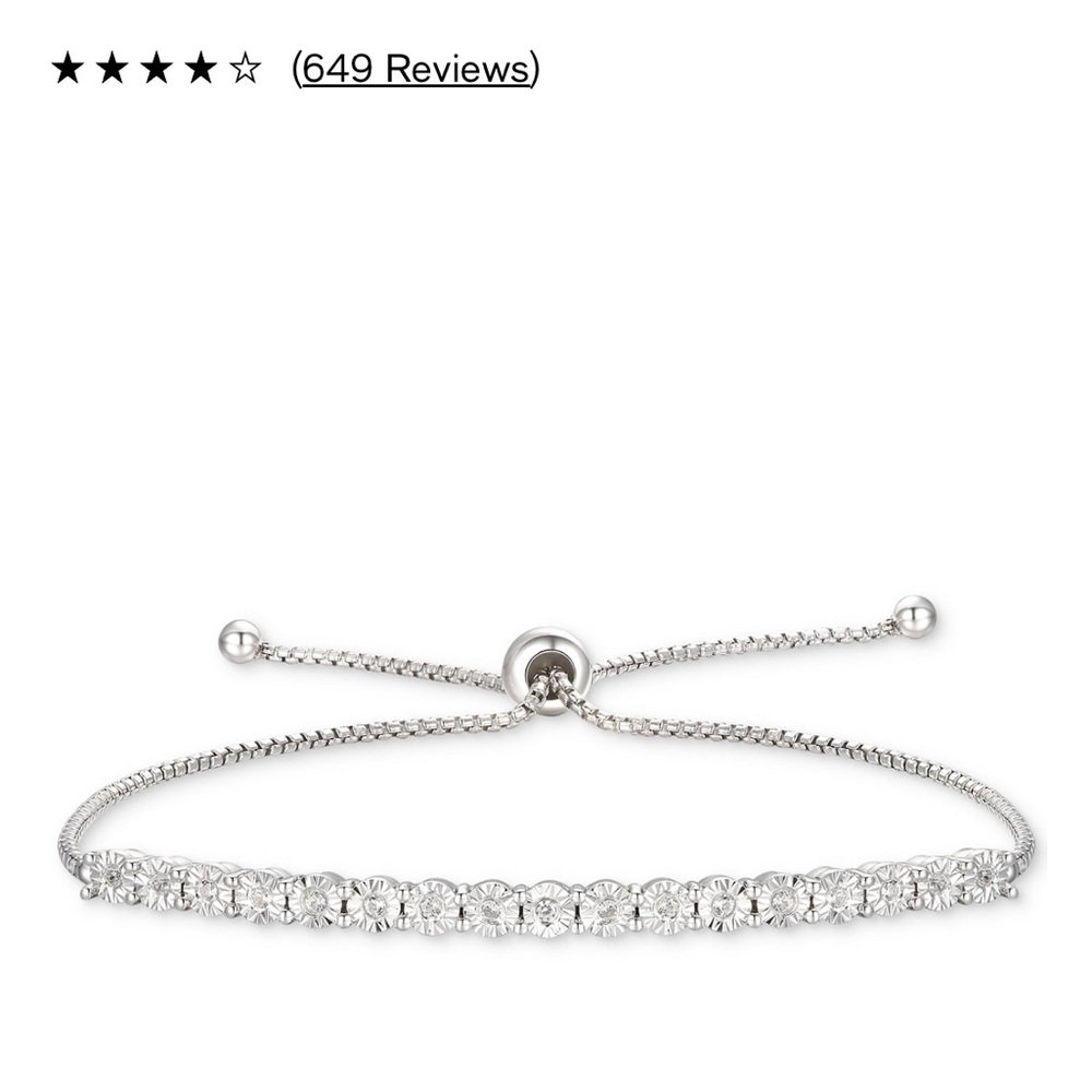 Diamond Bolo Bracelet